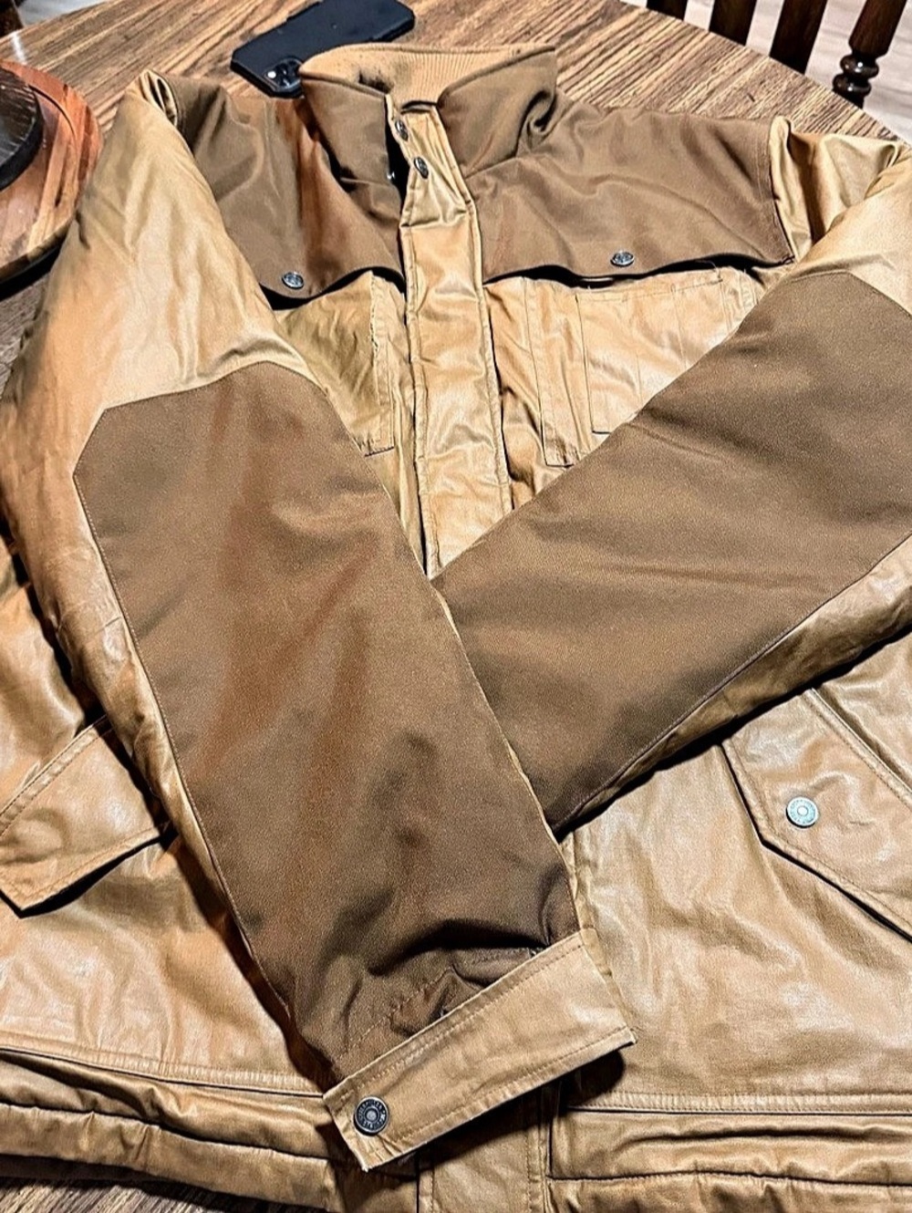 CAT Men's Brown Work Jacket Size Large
